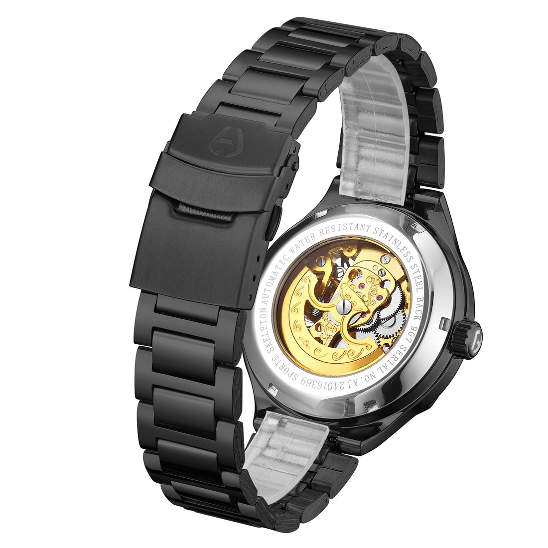 Hand Assembled Anthony James Sports Skeleton Automatic Black