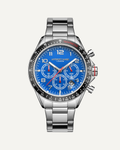 Hand Assembled Anthony James Limited Edition Tachymeter Chrono Steel Blue
