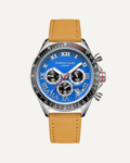 Hand Assembled Anthony James Limited Edition Tachymeter Turbo Steel Blue