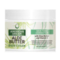 American Dream Aloe Butter Body Cream 17oz – Hydrating Skin Tone Corrector with Vitamin E