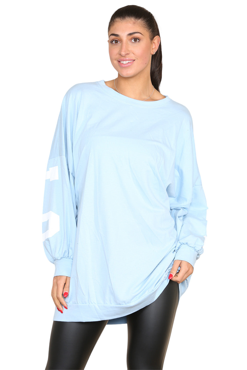 Buffalo Slogan Print Oversized Jumper Dress