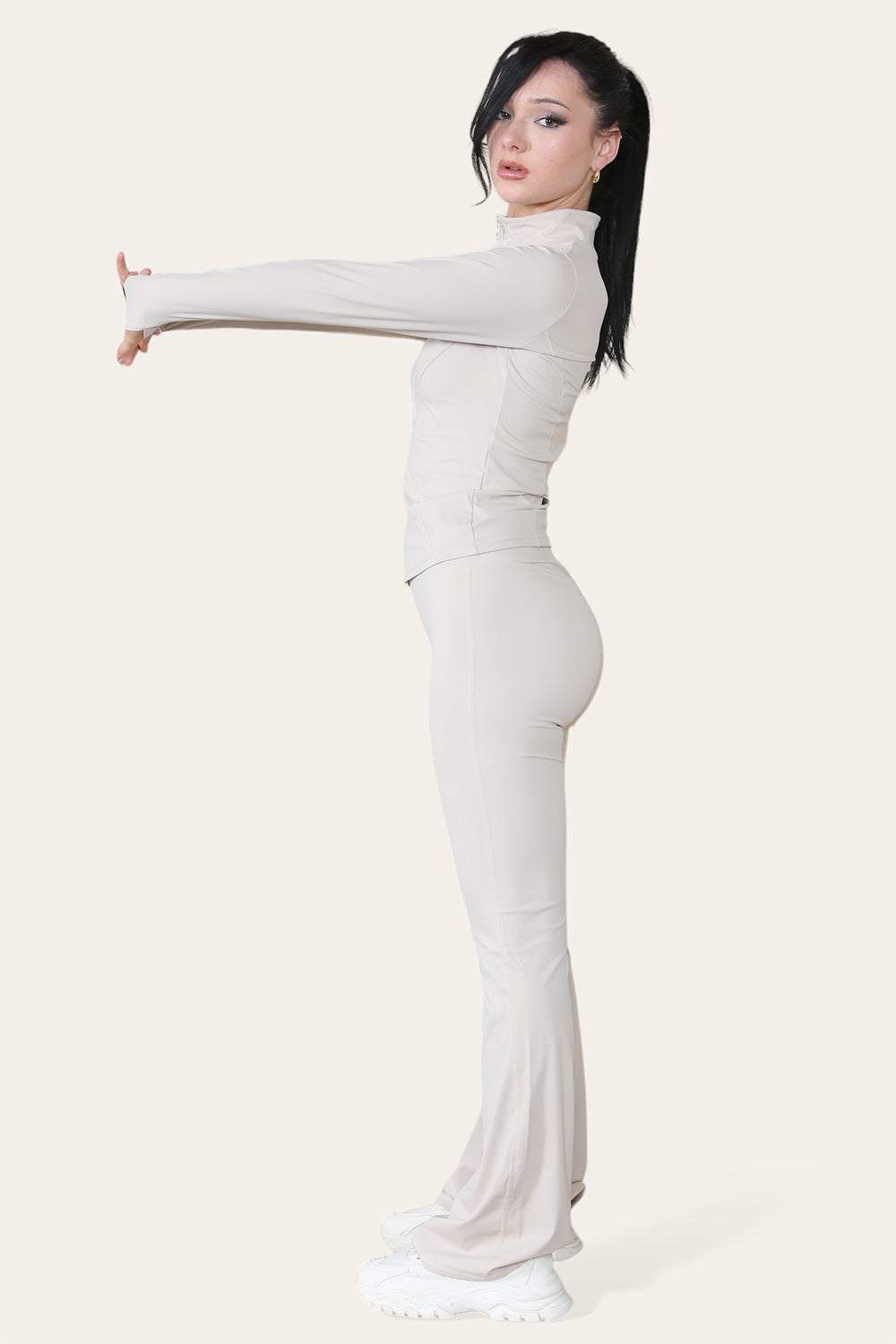 Fitted Active Yoga Lightweight Top Zip Up Workout Jacket