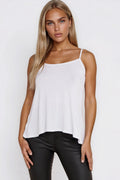 White Strappy Cami Top