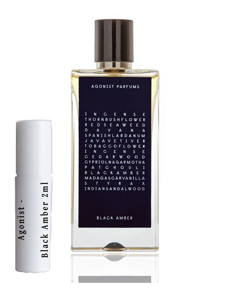 Agonist Black Amber perfume samples