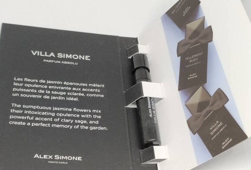 Alex Simone Villa Simone Parfum Absolu 1.2ml 0.04 fl. oz. official perfume samples perfume tester