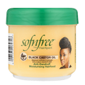 Sof n Free Black Castor Oil Anti-Dandruff Hairfood Soothes Itchy Scalp & Promotes Healthy Growth for All Hair Types 250 ml / 8.45 oz