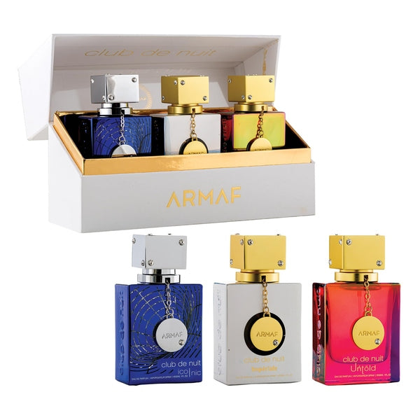 Armaf Parfum A Collector's Pride Gift Set 30ml Club De Nuit Blue Iconic EDP + 30ml Club de Nuit Untold EDP + 30ml Club de Nuit White Imperiale EDP