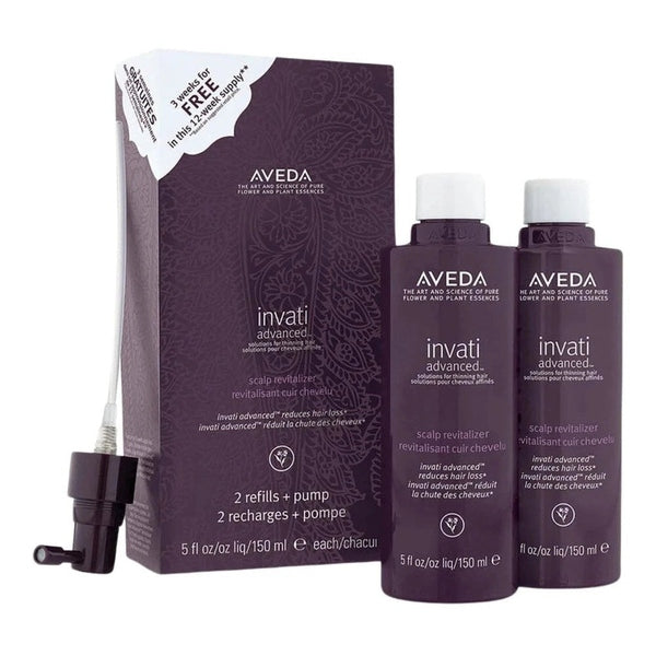 Aveda Invati Advanced Scalp Revitalizer 2 x 150ml Refill + Pump