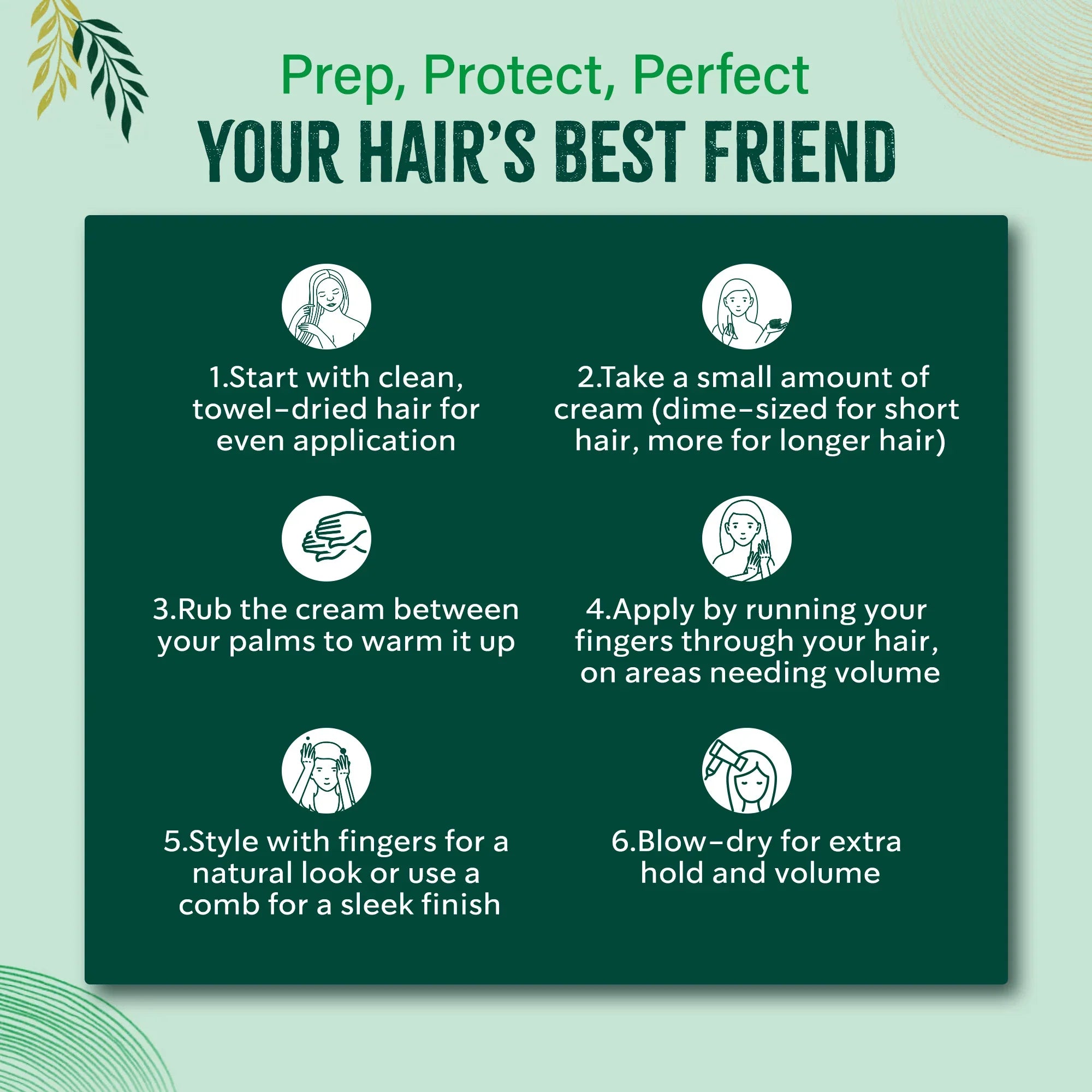 Vatika Naturals Hair Cream Nourish & Protect for All Hair Types 210ml (7.1 oz)