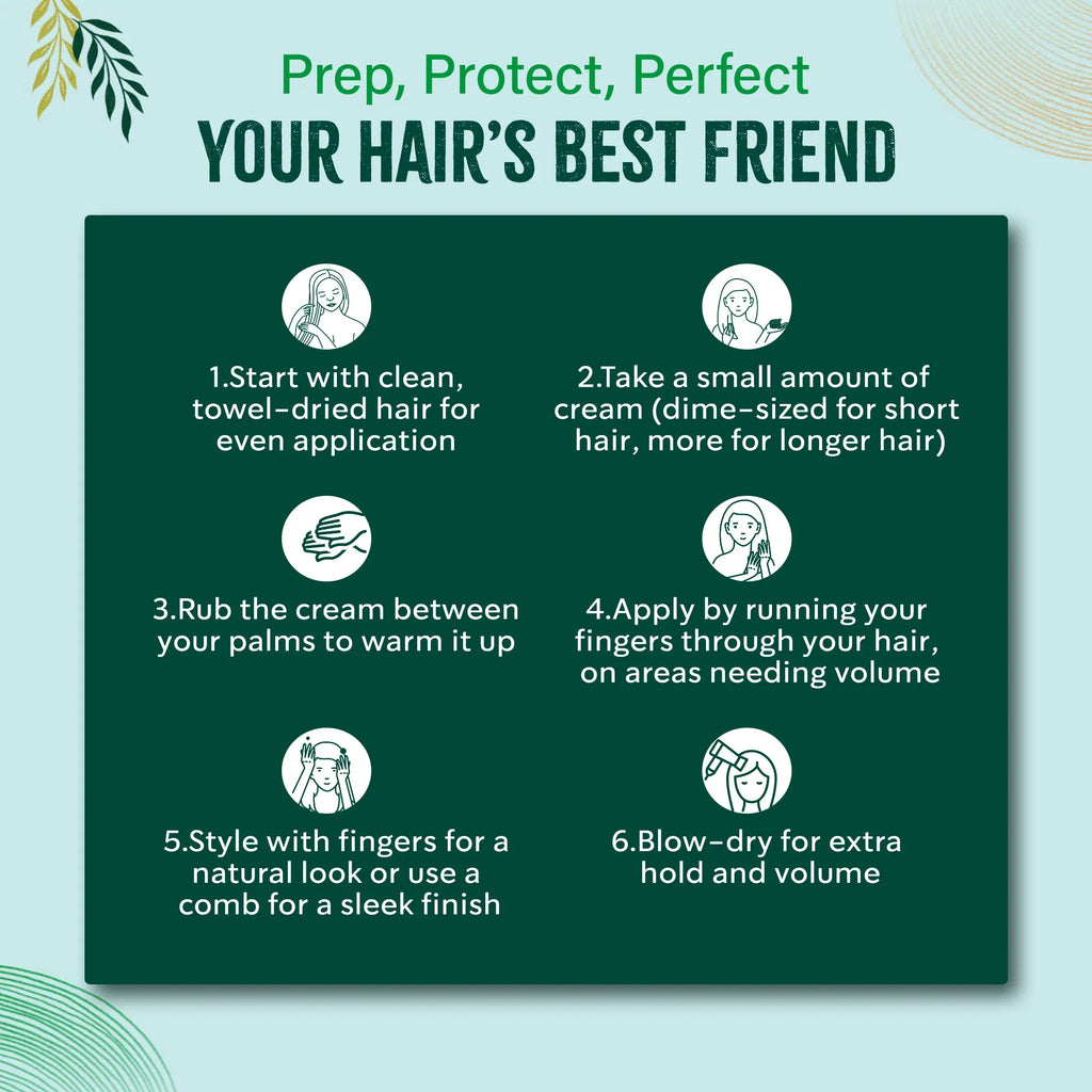 Vatika Naturals Hair Cream Volume & Thickness for Thin Hair 210ml/7.1 oz (Coconut)