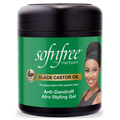 Sof n Free Sofn'free Black Castor Oil Anti-Dandruff Afro Styling Gel for Afro Hair 500 ml/16.91 oz