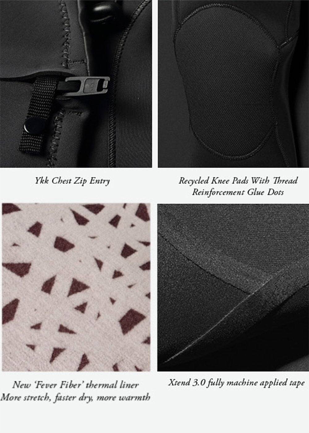 Vissla 7 Seas Boys 4-3 Full Chest Zip Wetsuit