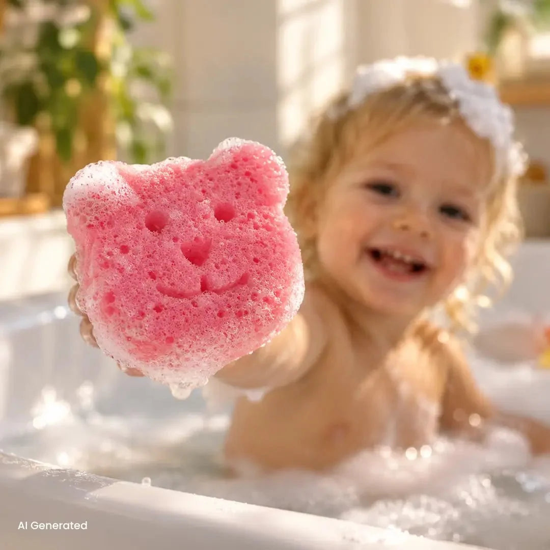 baby plus Bath Sponges 4 pcs