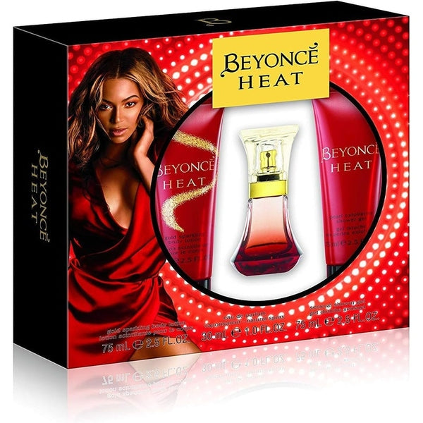 Beyoncé Heat Gift Set 30ml EDP + 75ml Body Lotion + 75ml Shower Gel