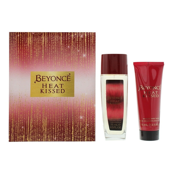 Beyoncé Heat Kissed Gift Set 75ml Deodorant Spray + 75ml Body Lotion