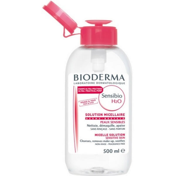 Bioderma Sensibio H2O Make Up Removing Micelle Solution with Pump 500ml