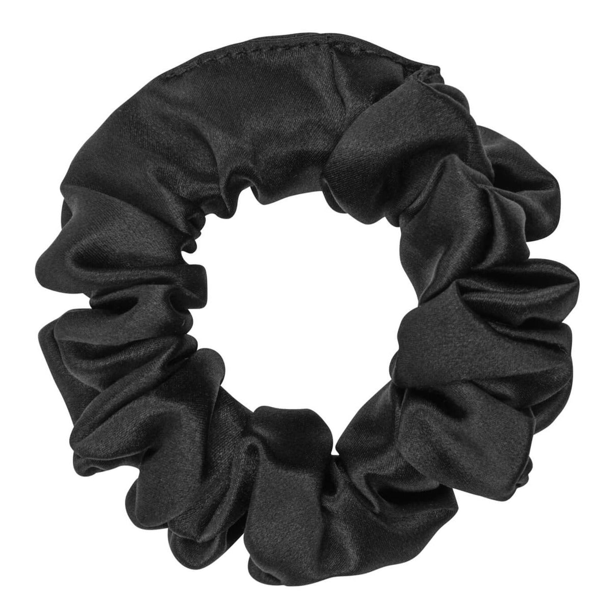 Black Silk Scrunchie - Regular