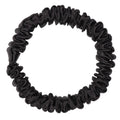 Black Silk Scrunchie - Skinny