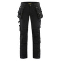 Blaklader 7198 Women's 4-Way Stretch Holster Pocket Work Trousers Black UK 12, Regular Leg