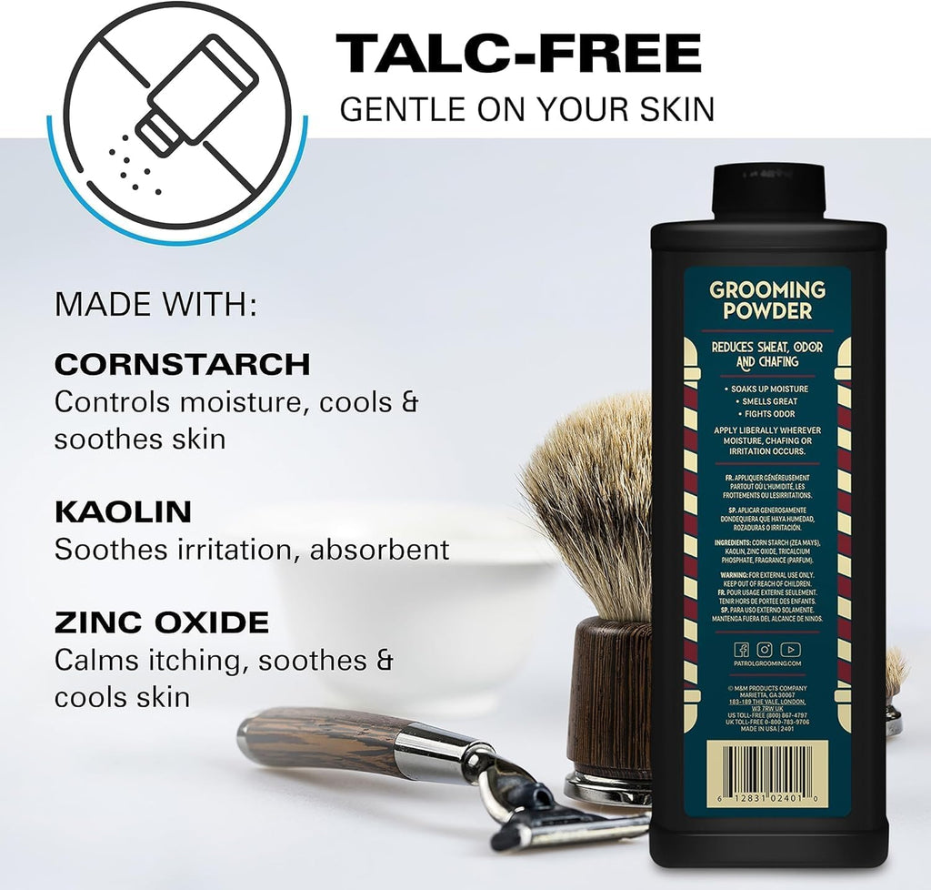 Bump Patrol Barber Pro Grooming Powder – Prevents Razor Bumps & Absorbs Oil for Men & Barbers 397g / 14 oz