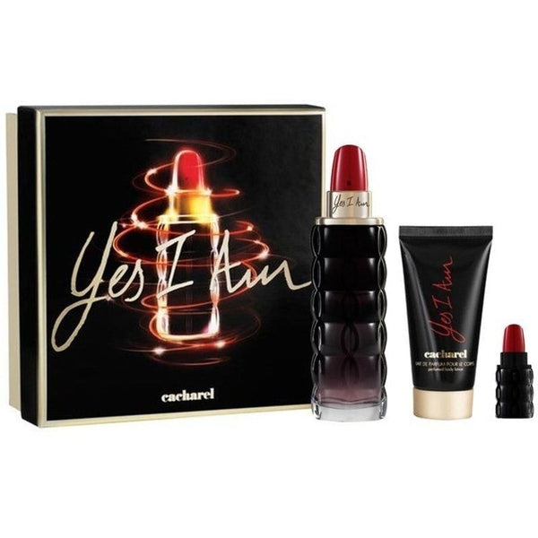 Cacharel Yes I Am Gift Set 75ml EDP + 5ml EDP + 50ml Body Lotion