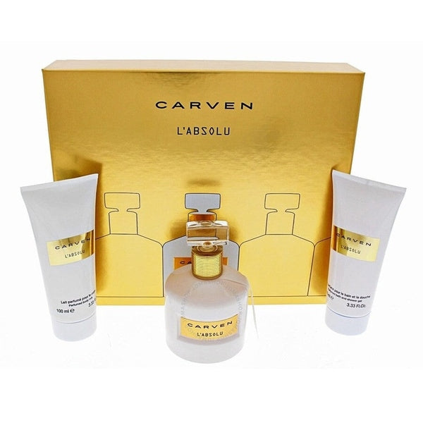 Carven L'Absolu Gift Set 100ml EDP + 100ml Body Milk + 100ml Shower Gel