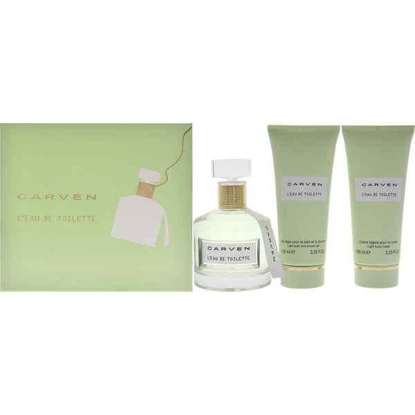 Carven L'Eau de Toilette Gift Set 100ml EDT + 100ml Body Cream + 100ml Shower Gel