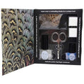 Ciate Feathered Manicure Ruffle My Feathers Gift Set 5ml Chincilla Nail Polish + 13ml Speed Coat Pro + Scissors + Nail File Block + Genuine Feathers