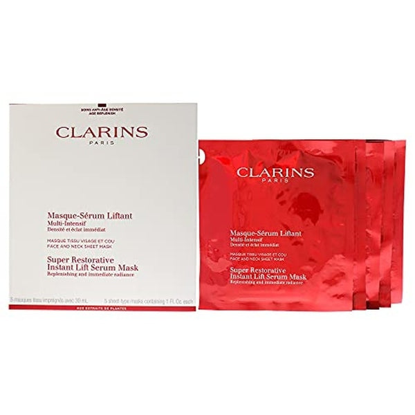 Clarins Super Restorative Instant Lift Serum-Mask 5 x Sheet Masks