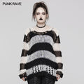Punk Rave Cosima Knit Sweater - White