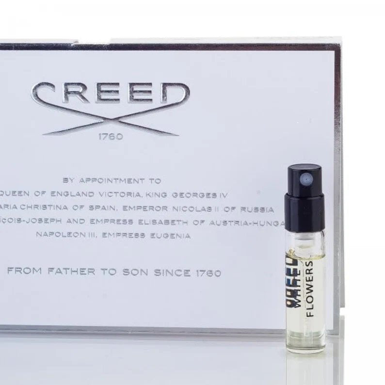 Creed White Flowers official perfume sample 2ml 0.06 fl. oz. fragrance tester