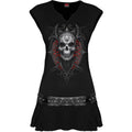 HIGH PRIESTESS - Stud Waist Mini Dress Black