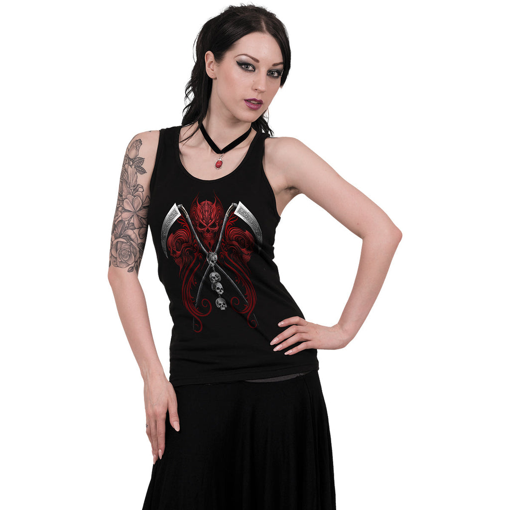 REAPERESS - Razor Back Top Black