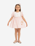 DRESS & Fleur Baby Girls Dress Set with Teddy Bear in Pink