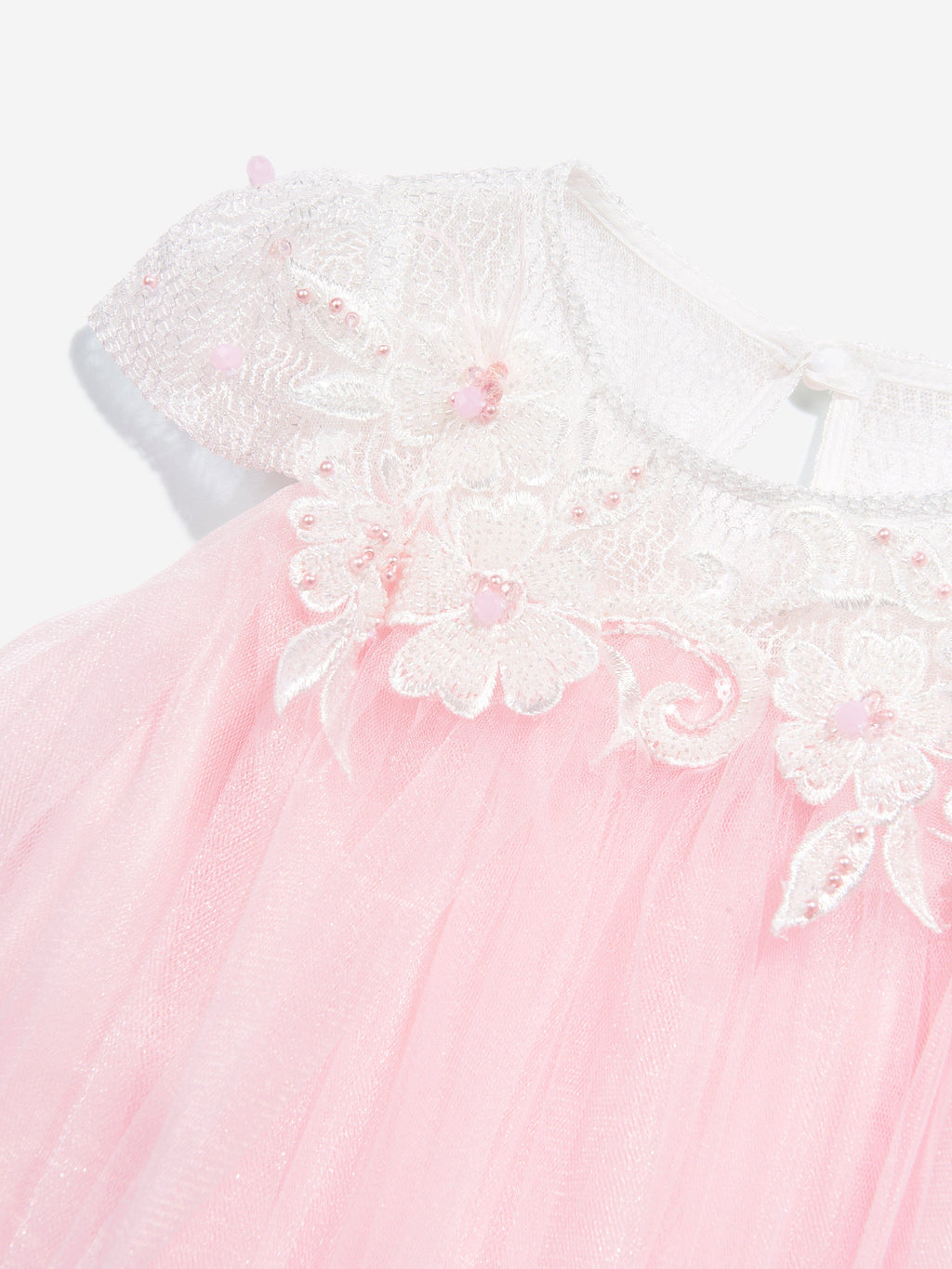 DRESS & Fleur Girls Flower Occasion Dress with Headband in Pink