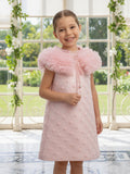 DRESS & Fleur Girls Occasion Dress and Cape Set in Pink