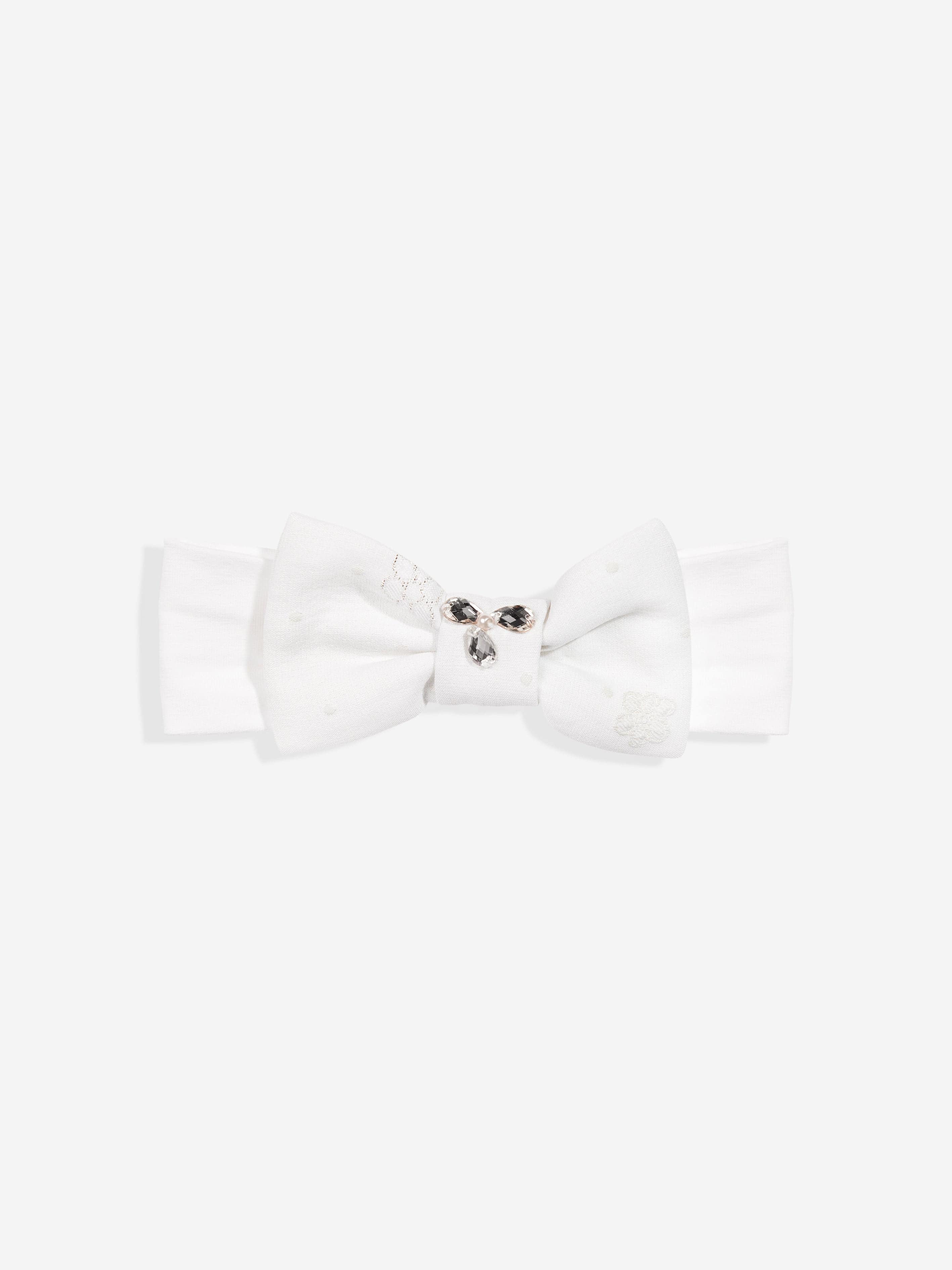 DRESS & Fleur Baby Girls Occasion Dress with Headband in Ivory