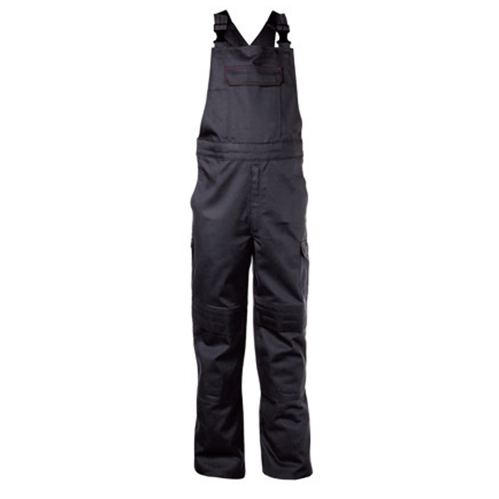 DASSY Dakota 400142 Flame Retardant Kneepad Bib & Brace Overall Black 36" Waist, 32" Leg
