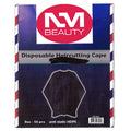 NM Beauty Disposable Hair Cutting Cape – Waterproof & Hygienic Protection for Salons & Home Hairdressing – 50 pcs