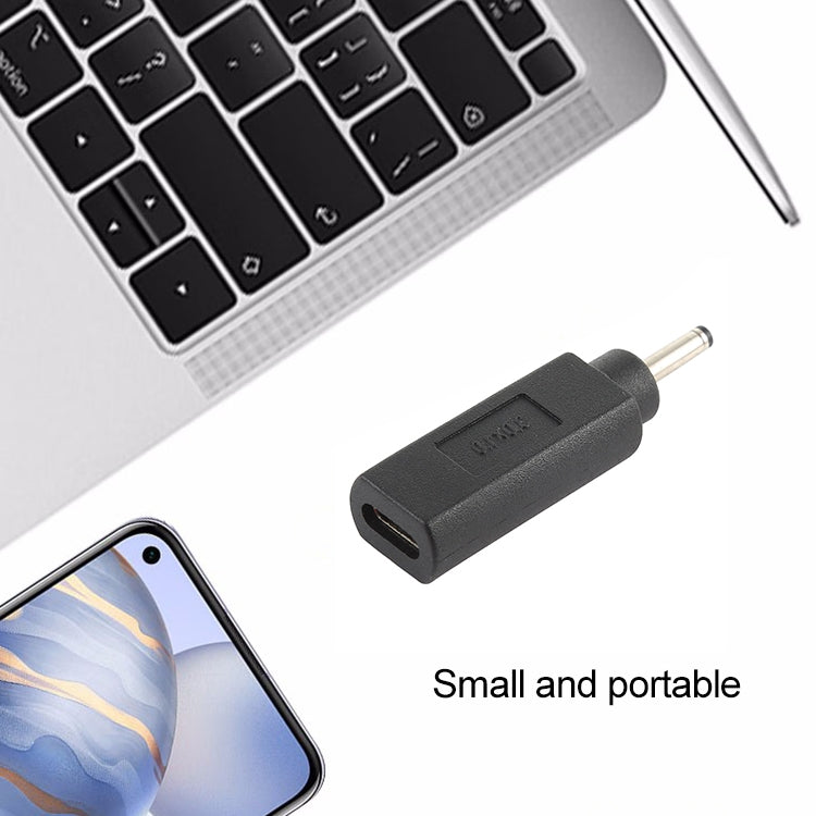 USB-C / Type-C Female to 3.0 x 1.0mm Male Plug Adapter Connector, 3.0 x 1.0mm