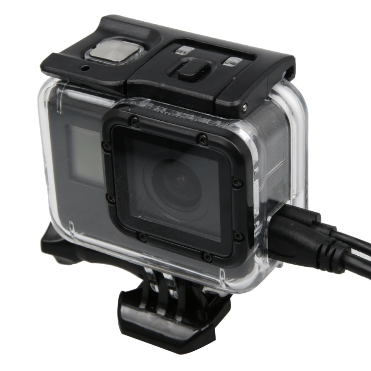 For GoPro HERO5 Skeleton Housing Protective Case Cover with Buckle Basic Mount & Lead Screw, Need to Disassemble Lens, with Buckle Basic