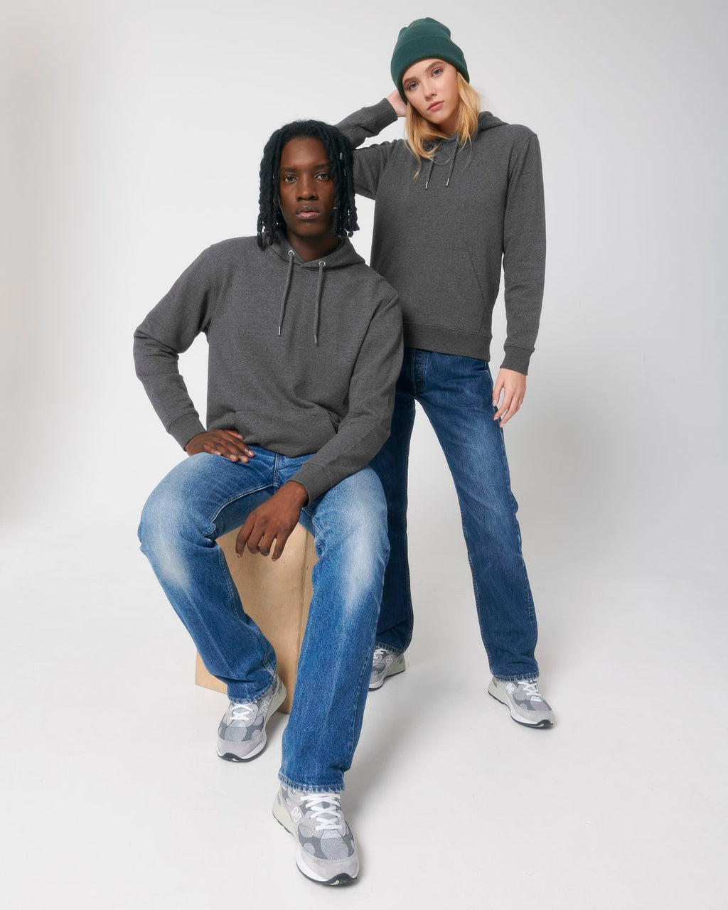 Regenerated Cotton Hooded Sweatshirt: Unisex