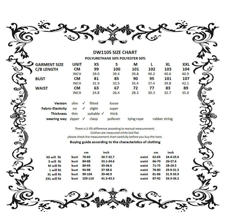 Dark in Love Isolde Buckled Corset Dress - Sizes UK 8 & 18 Left Only!