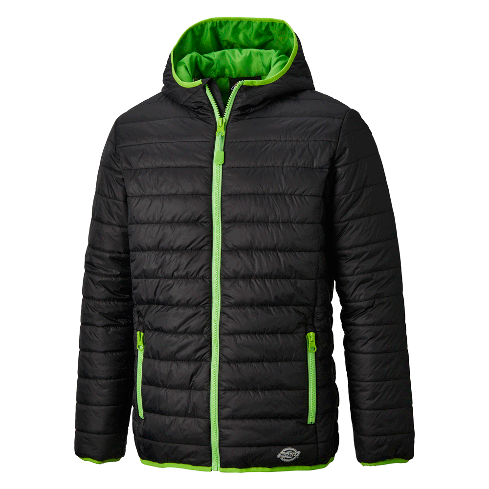 Dickies DT7024 22 Stamford Puffer Jacket Black / Lime Large