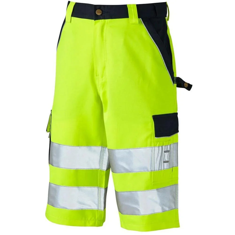 Dickies Industry Hi Vis Work Shorts SA30065 Yellow 36" Waist