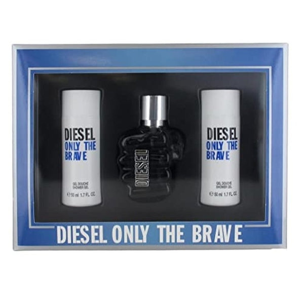Diesel Only The Brave Gift Set 50ml EDT + 2 x 50ml Shower Gel