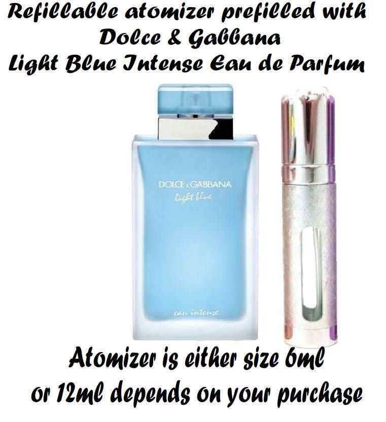 Dolce and Gabbana LIGHT BLUE EAU INTENSE samples perfume spray