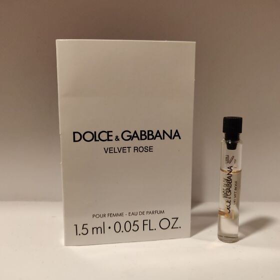 Dolce & Gabbana VELVET Rose 1.5ml 0.05 fl. oz. official perfume sample perfume tester