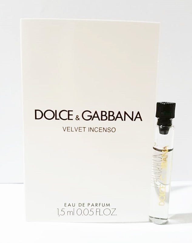 Dolce & Gabbana Velvet Incenso 1.5 ML 0.05 fl. oz. official perfume sample perfume tester