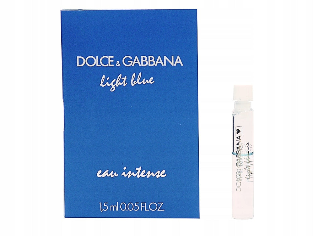 Dolce & Gabbana Light Blue Eau Intense 1.5 ML 0.05 fl. oz. official perfume sample perfume tester